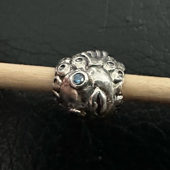 Authentic Retired Pandora “Splish-Splash” fish charm with dangle tail. - Picture 2 of 4